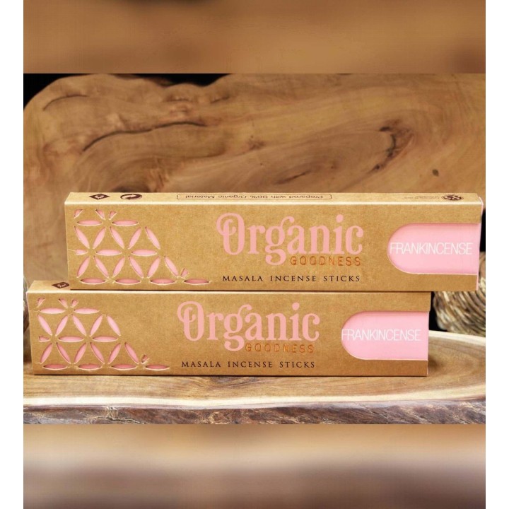 15 g. Organic Goodness Masala Incense Sticks (Set of 12) INOR15 Frankincense