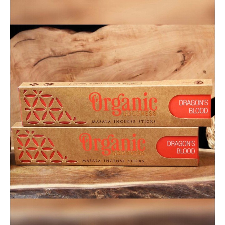 15 g. Organic Goodness Masala Incense Sticks (Set of 12) INOR15 Dragon's Blood