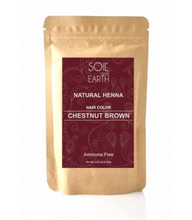Ekskluzywna Henna Indyjska ORZECHOWY BRĄZ 100g Soil&Earth