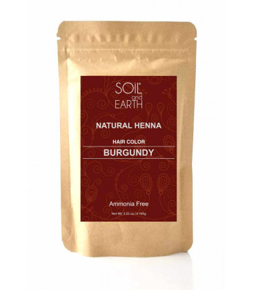 Naturalna Henna Indyjska BURGUND 100g Soil &Earth