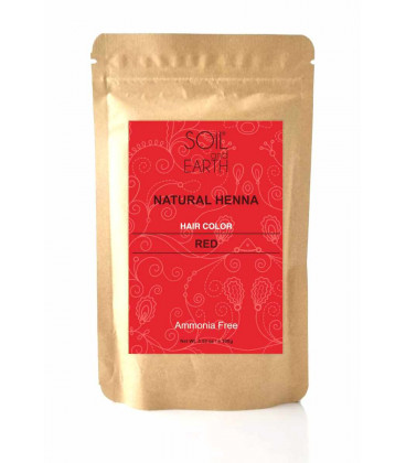 Naturalna Henna Indyjska CZERWONA 100g Soil &Earth