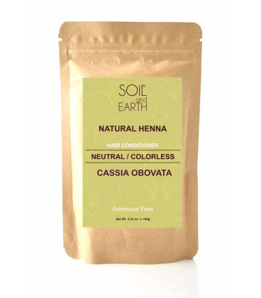 Naturalna Henna Indyjska Cassia (BEZBARWNA)  w saszetce 100g Soil &Earth