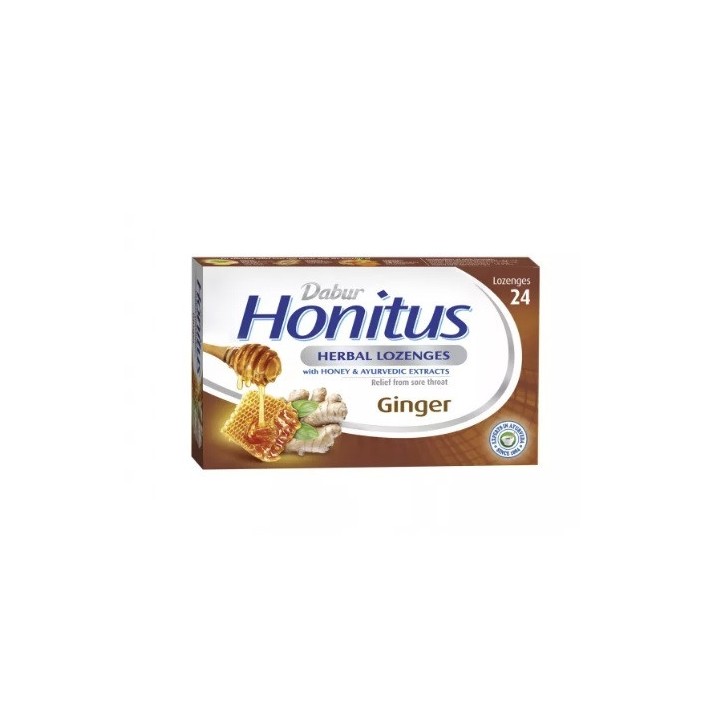 DABUR HONITUS HERB LOZ GINGER TUK-24x12p