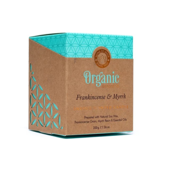 Organic Goodness scented candle Frankincense & Myrrh 200g