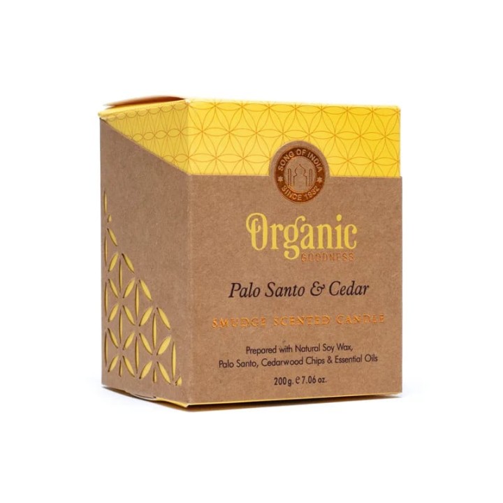 Świeca zapachowa Palo Santo & Cedar 200g Organic Goodness