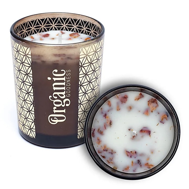Świeca zapachowa Rose & Geranium 200g Organic Goodness