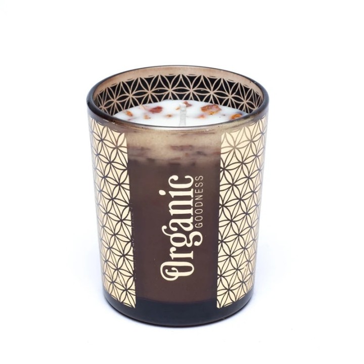 Organic Goodness scented candle Rose & Geranium 200g