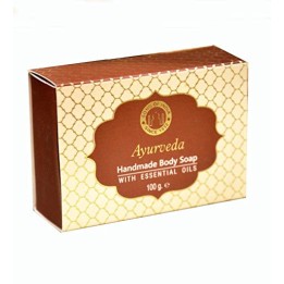 100 g. Luxurious Ayurveda Handmade Glycerin Soap with LVSOI100 Essential OilsAyurveda