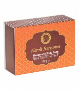 Luksusowe ręcznie robione mydło glicerynowe Neroli Bergamot z olejkami eterycznymi 100g Song of India