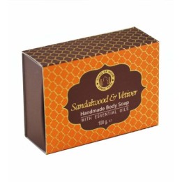100 g. Luxurious Ayurveda Handmade Glycerin Soap with LVSOI100 Sandalwood &Vetiver