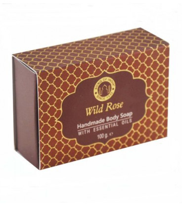 100 g. Luxurious Ayurveda Handmade Glycerin Soap with LVSOI100 Wild Rose - zdjęcie główne produktu