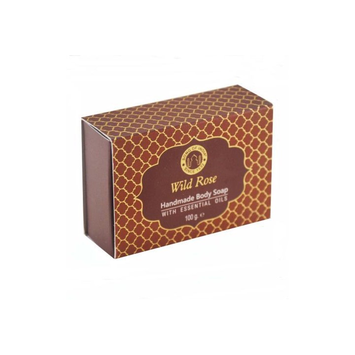 100 g. Luxurious Ayurveda Handmade Glycerin Soap with LVSOI100 Wild Rose