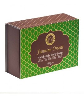 Luksusowe ręcznie robione mydło glicerynowe Jasmine Orient z olejkami eterycznymi 100g Song of India