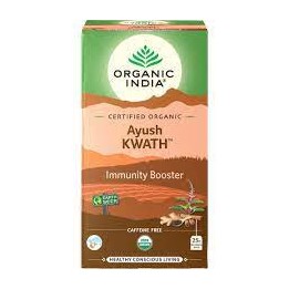 Herbata Tulsi Ayush Kwath Organic India (25 torebek) rozgrzewająca