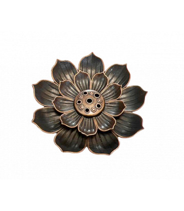 Lotus Flower Metal Incense Holder 6 cm