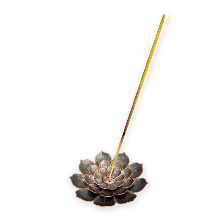 Lotus Flower Metal Incense Holder 6 cm