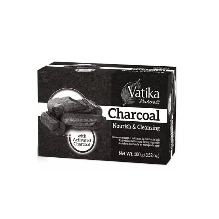 VATIKA NATURALS CHARCOAL SOAP - 100G UK