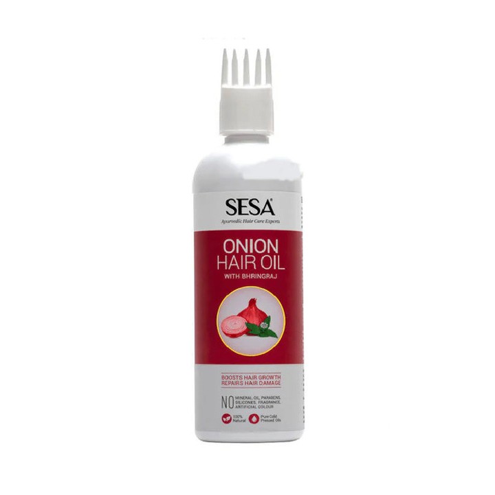 Olejek do włosów Cebulowy z Bringaraj AYURVEDIC ONION OIL WITH BHRINGRAJ 50ml SESA
