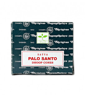 Kadzidła w stożkach Palo Santo (Święte Drzewo Peru) stożki 12 szt. dhoop cones 24g.Satya