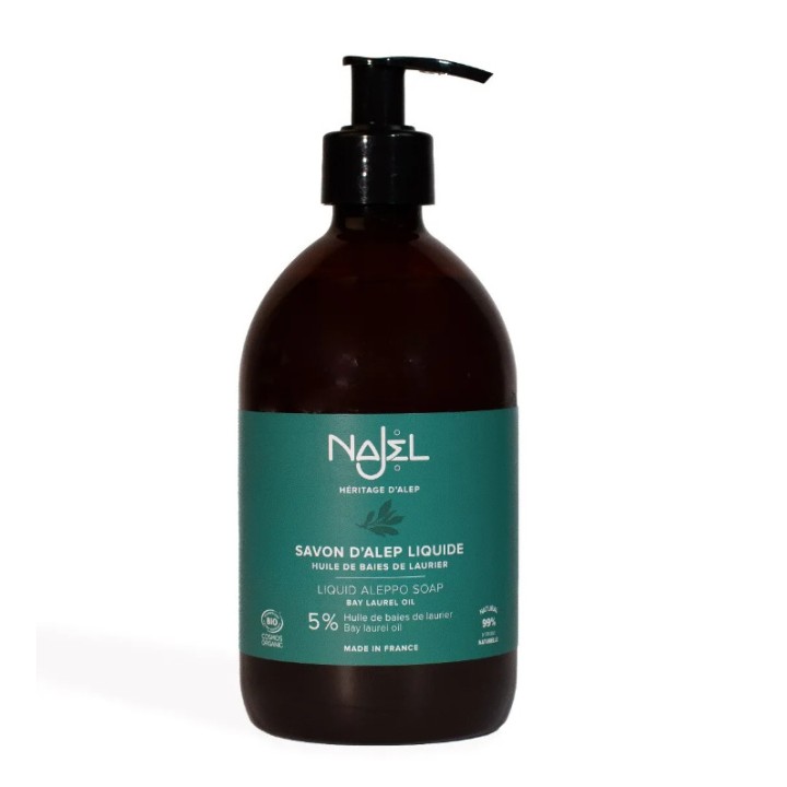 SAVON D'ALEP LIQUIDE BIO* NAJEL 500ML / NAJEL
