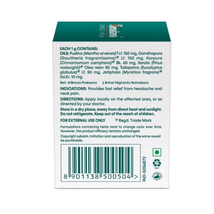 Balsam kojący z Miętą 45g. Himalaya (Pain Balm Strong)