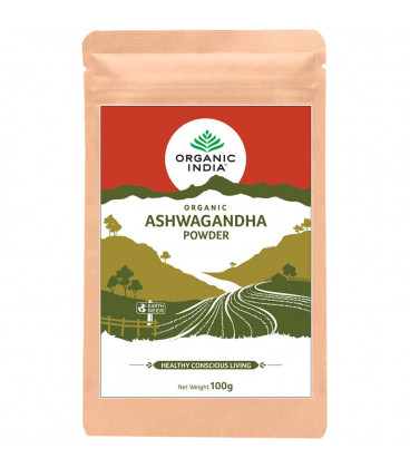 Proszek ziołowy Ashwagandha Powder 100g Organic india Proszek ziołowy Ashwagandha Powder 100g Organic india - zdjęcie główne produktu