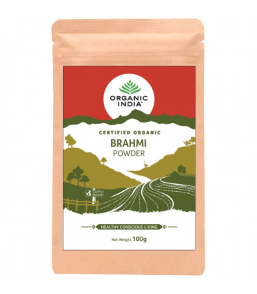 Brahmi w proszku ziołowym Brahmi Powder 100g Organic India Brahmi w proszku ziołowym Brahmi Powder 100g Organic India - zdjęcie główne produktu