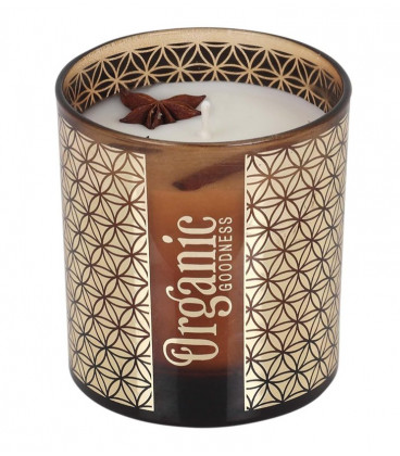 200 g. Organic Goodness Smudge Candle in Gold Foil Glass ORSCA200 Cedar - zdjęcie główne produktu