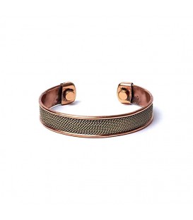 Bracelet copper rope motif magnetic -- ±6.5cm