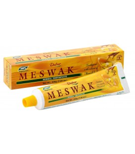 Pasta ziołowa do zębów wrażliwych z ekstraktem z Meswak 200g Dabur (żółta tubka)