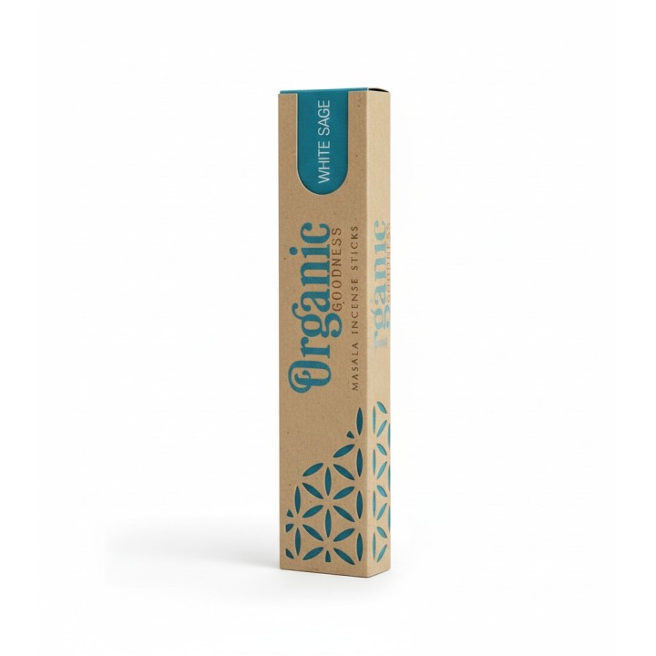 15 g. Organic Goodness Masala Incense Sticks (Set of 12) INOR15 White Sage