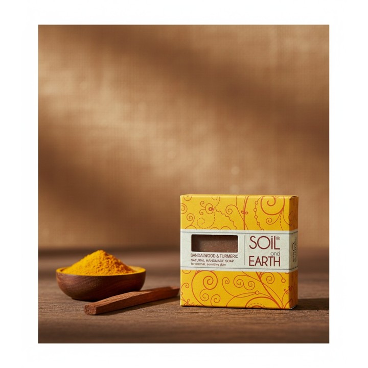 SOIL AND  EARTH SOAP- SANDALWOOD 15GM  15g
