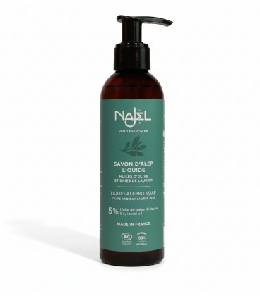 Mydło w płynie oliwkowo-laurowe 5% Aleppo 200ML NAJEL - zdjęcie główne produktu