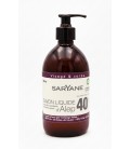 Aleppo liquid soap 500 ml - with pump - 40% Laurel fruit Oil -60% Virgin Olive Oil - miniatura 1