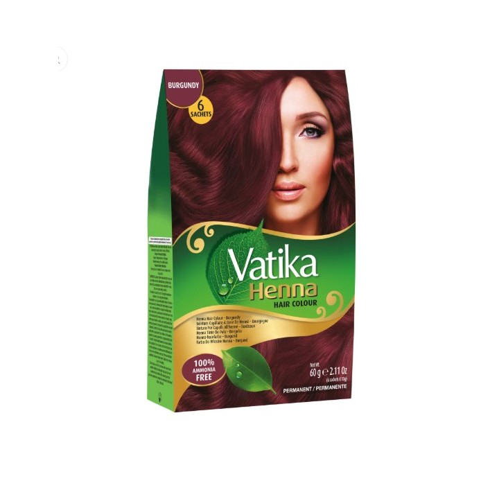 Vatika Henna H.Colour-Burg. 10g-UK-NewFz - product photo