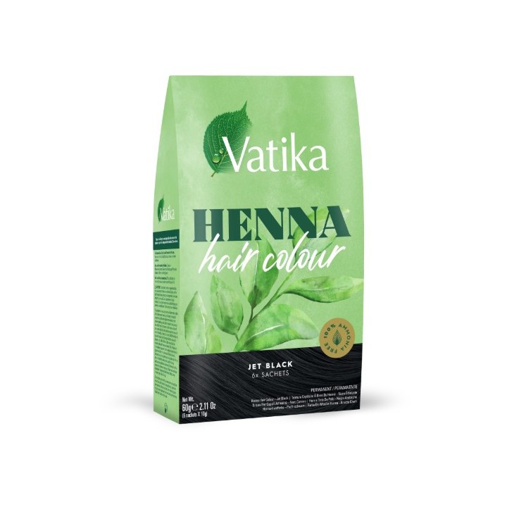 VATIKA HENNA H.COLOUR JET BLACK 10gUK FZ - zdjęcie produktu
