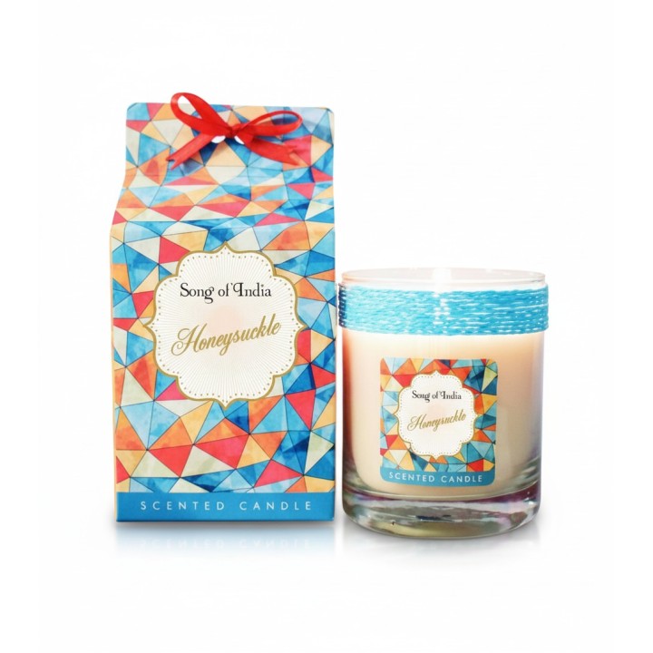 200 g. Little Pleasures Scented Candle in Glass Jar Honeysuckle - product photo