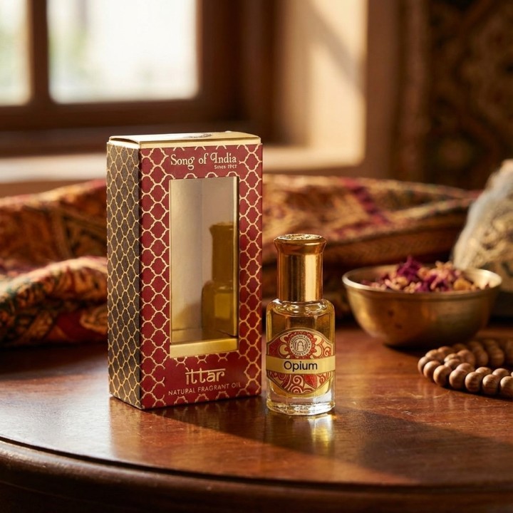 10 ml. Luxurious Veda Perfume Oil in Roll-On Glass Bottles LV11CC Opium - product photo