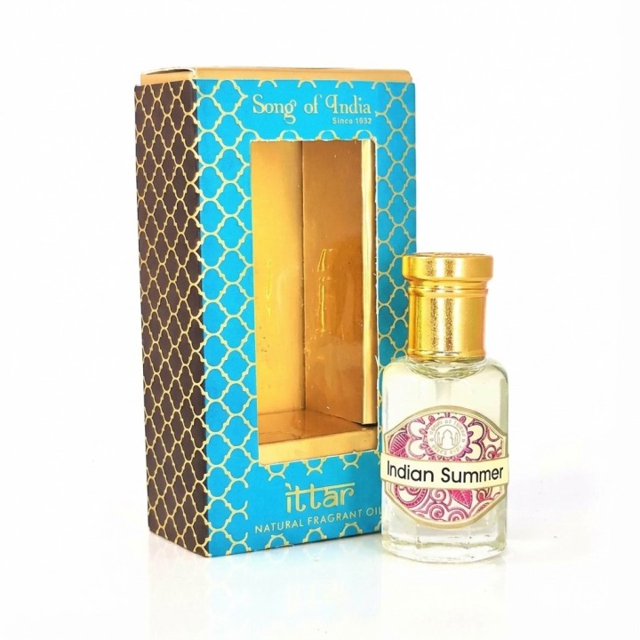 10 ml. Luxurious Veda Perfume Oil in Roll-On Glass Bottles LV11CC Indian Summer - product photo