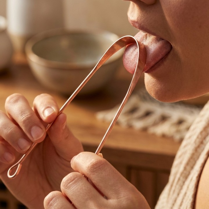 Tongue Scrapper Copper - product photo