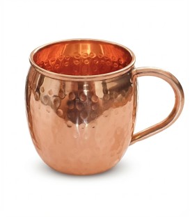 MIEDZIANY DUŻY KUBEK TŁOCZONY Z UCHWYTEM „C” 500ml [SE 312]