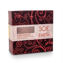 SOIL AND EARTH HANDMADE SOAP- POMEGRANATE 125g 100g - product photo