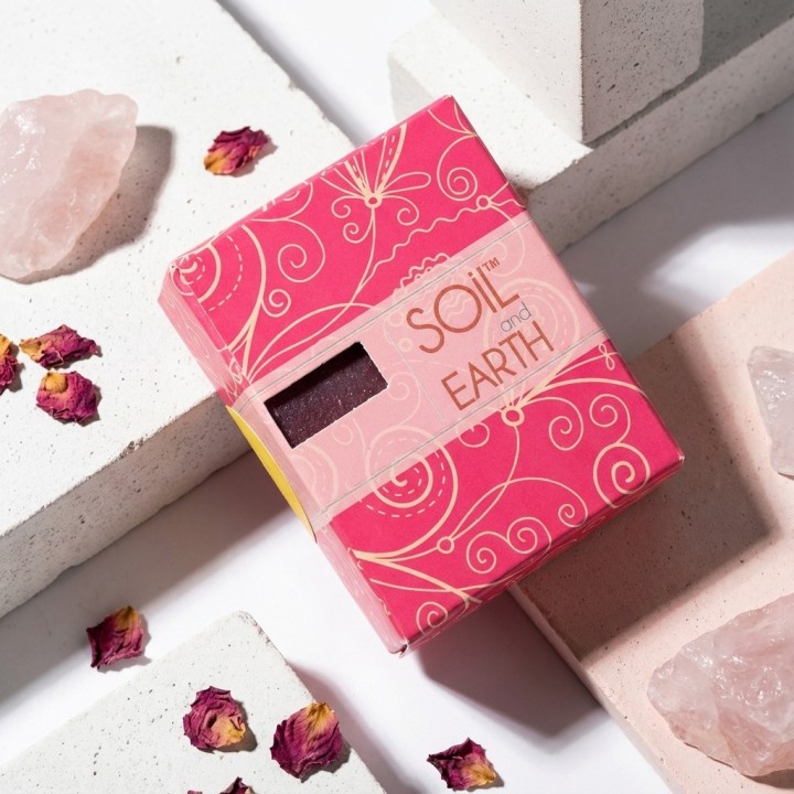 SOIL AND  EARTH SOAP- INDIAN ROSE 15GM 15g - product photo