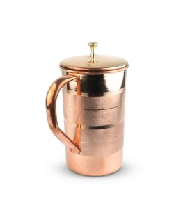 COPPER LUXURY JUG (BRASS KNOB) 2litr [SE 253]