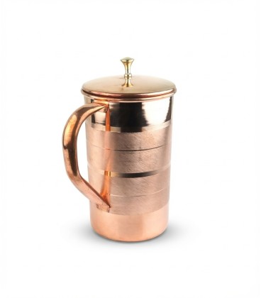 COPPER LUXURY JUG (BRASS KNOB) 2litr [SE 253] - zdjęcie główne produktu