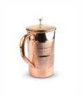 COPPER LUXURY JUG (BRASS KNOB) 2litr [SE 253] - miniatura 1