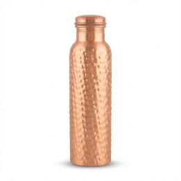 BUTELKA MIEDZIANA Wykończenie Półmat - Perłowy wzór, 950ml Ayur Water [SE 219] - zdjęcie produktu