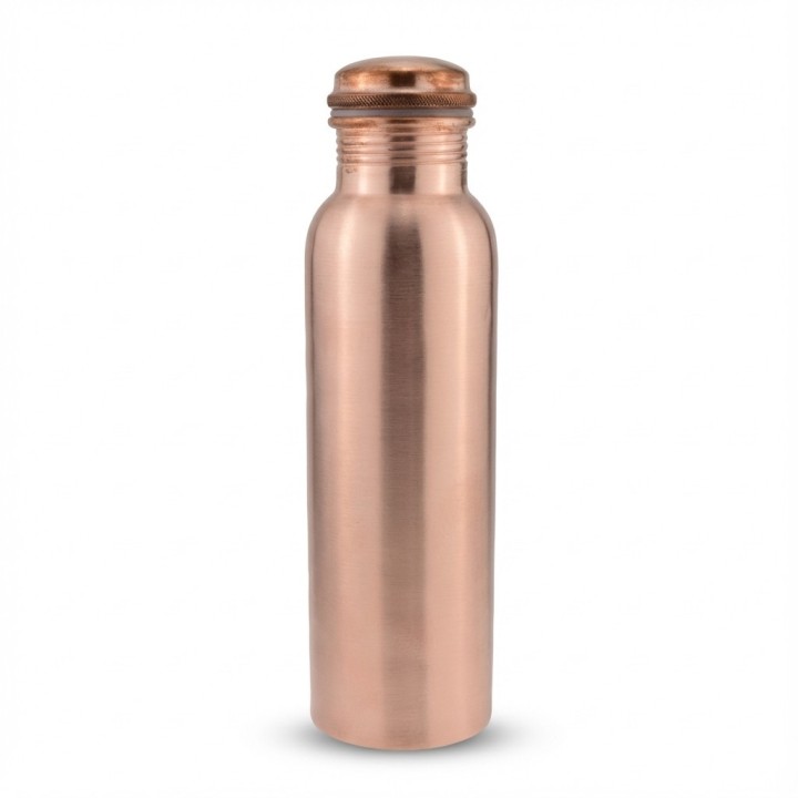 COPPER BOTTLE- PLAIN BOTTLE JOINT FREE 650ml [SE 210] - product photo