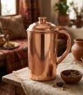 Dzbanek Miedziany Klasyczny w Połysku 1 litr Ayur Water [SE 250] - miniatura 2