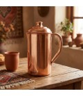COPPER PLAIN JUG (COPPER KNOB) 2litr [SE 250] - miniatura 2